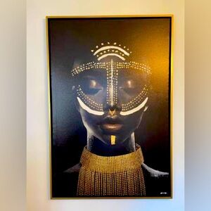Oliver Gal "Queenly Reign of Gold I" Framed Artwork